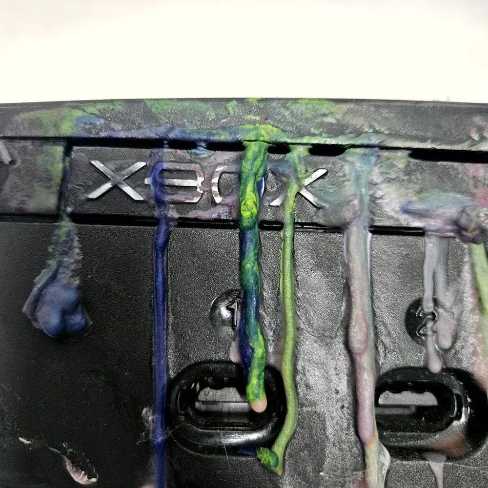 Microsoft Xbox Video Game Console Tested and powers on For parts As Is